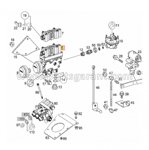 Mercedes-Benz Actros solenoid valve