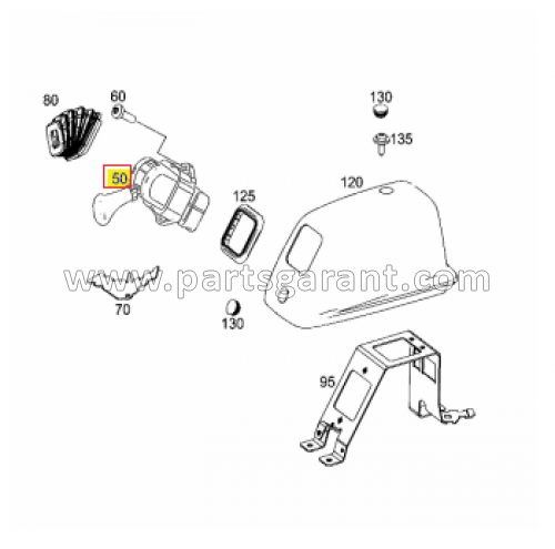 Mercedes-Benz Actros hand brake valve