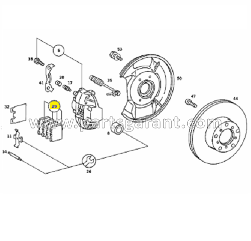 Brake pads front/rear Mercedes-Benz Actros