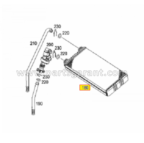 Heater radiator Mercedes-Benz Actros