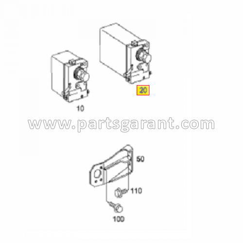 Mercedes-Benz Actros cab lift pump