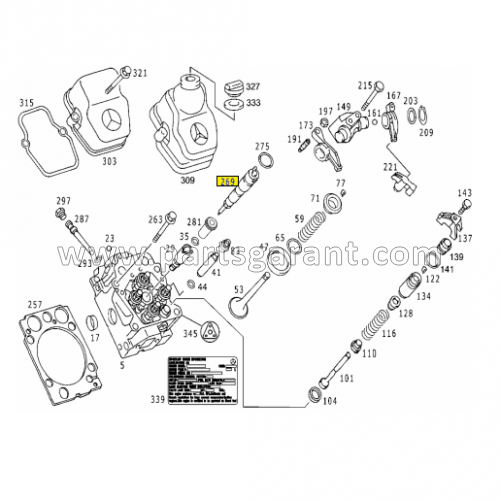 Fuel injector Mercedes-Benz Actros