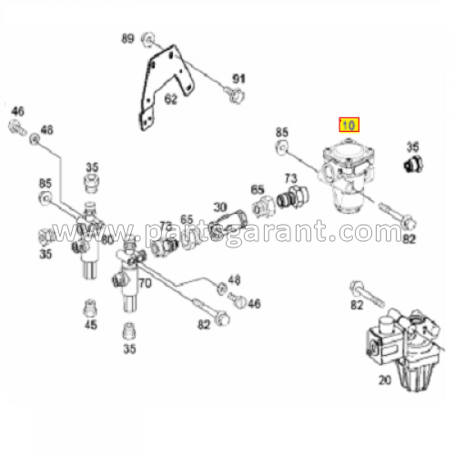 Pneumatic valve ADBLUE Mercedes-Benz Actros