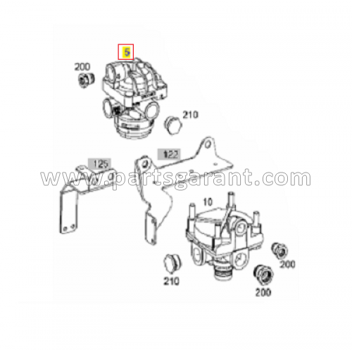 Accelerator valve Mercedes-Benz Actros