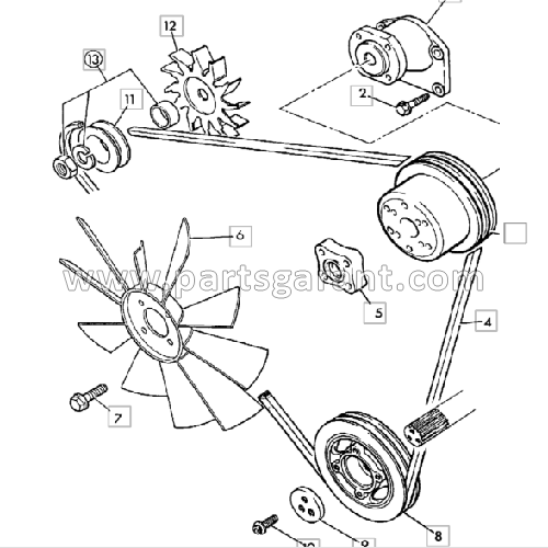 JCB 3CX Fan Belt