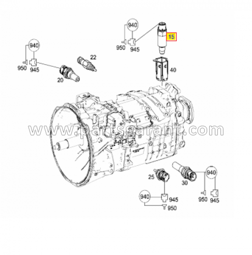 Speedometer sensor Mercedes-Benz Actros