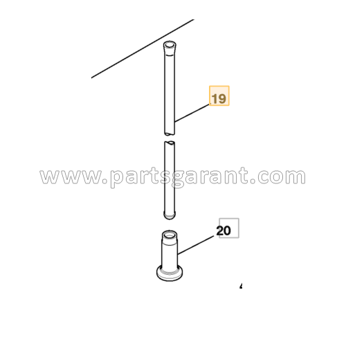 JCB 4CX valve lifter rods