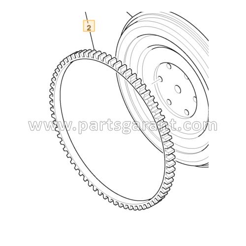 JCB 4CX flywheel crown