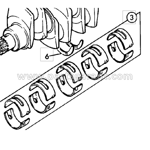 Main bearings STD JCB 3CX