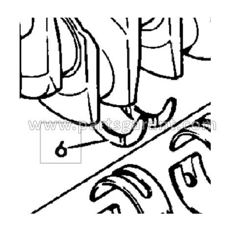 Lower crankshaft crescent +0.19 JCB 3CX