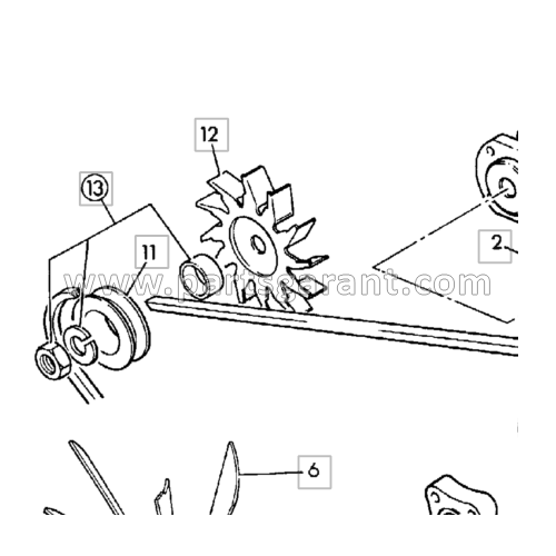 JCB 3CX generator fan