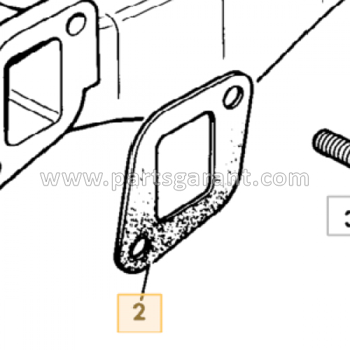 Exhaust manifold gasket JCB 3CX