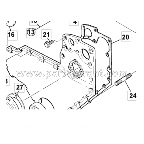 Gasket JCB 3CX