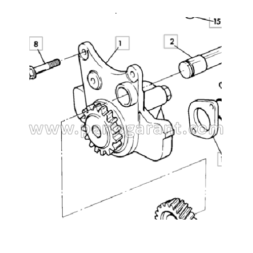 JCB 3CX oil pump