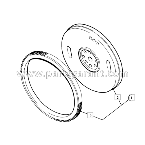 Flywheel assembly JCB 3CX