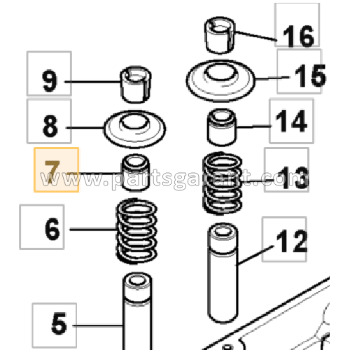 Valve seal (intake/exhaust) JCB 4CX