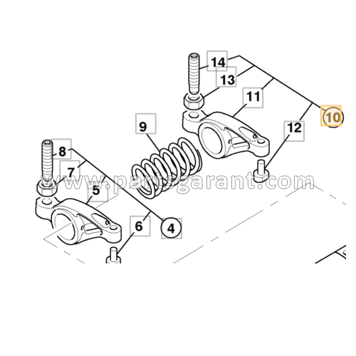 Right rocker JCB 4CX