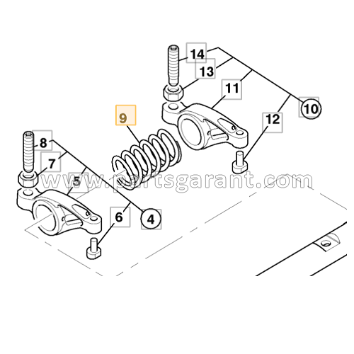 Valve spring JCB 4CX