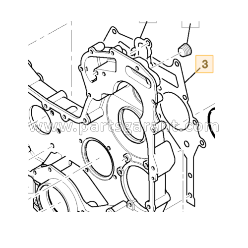 Rear timing cover gasket JCB 4CX