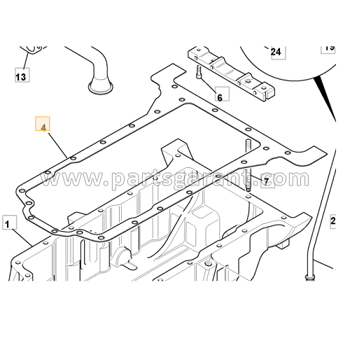 JCB 4CX Pan Gasket