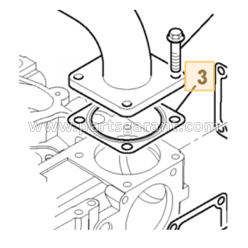 Intake manifold gasket JCB 4CX