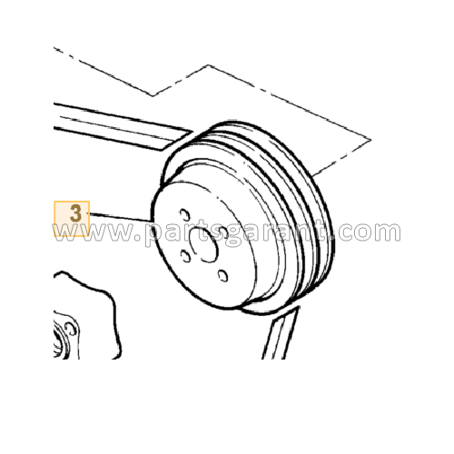 JCB 4CX Fan Pulley