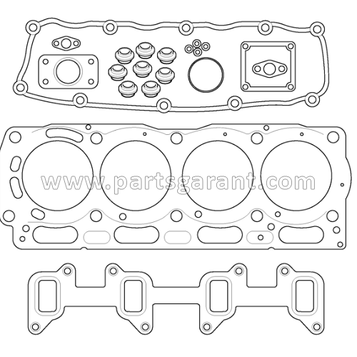 Upper gasket set JCB 4CX