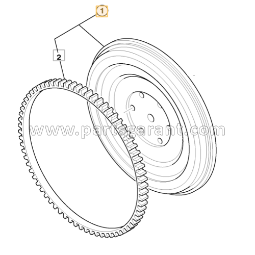 Flywheel assembly JCB 4CX