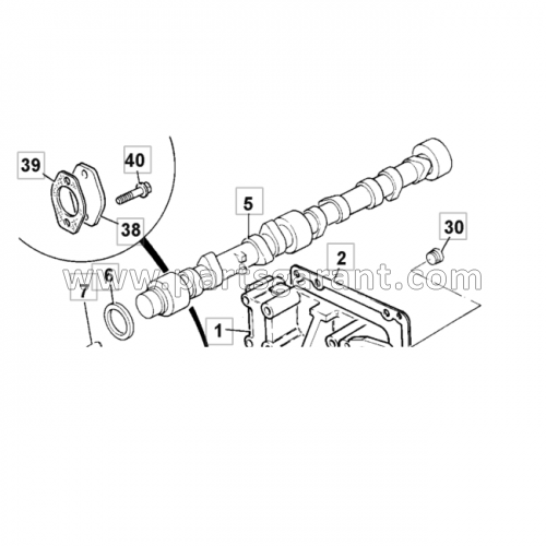 JCB 3CX camshaft