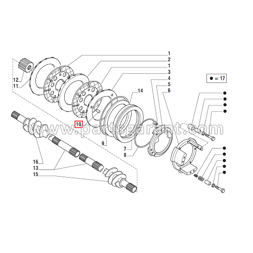 Brake disc pin