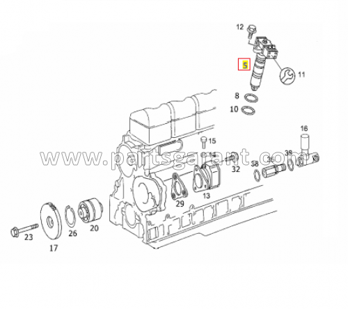 Mercedes-Benz Actros cylinder injection pump