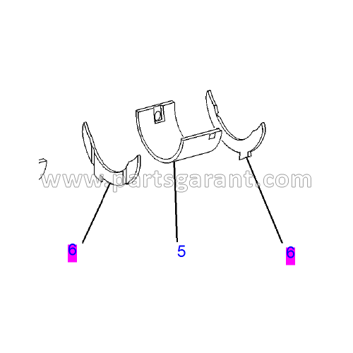 Lower crescent (std) Caterpillar 432D