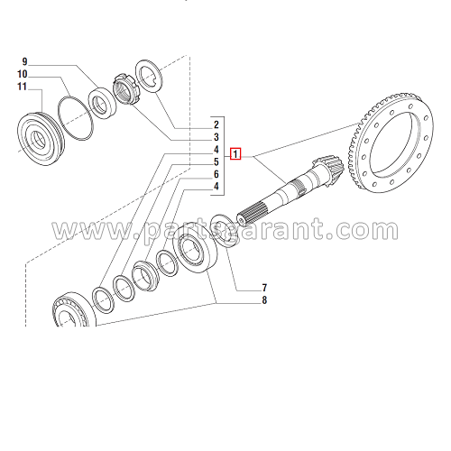 Ring and pinion set Z10/33