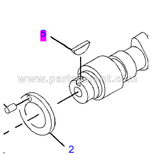 Camshaft key Caterpillar 432D