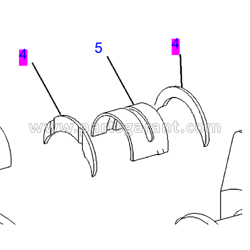 Crescent upper (0.18 mm) Caterpillar 432D