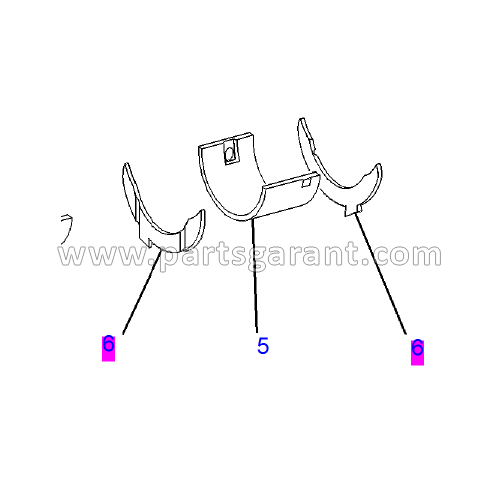 Lower crescent (0.18) Caterpillar 432D