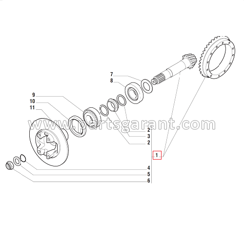 Ring and pinion set