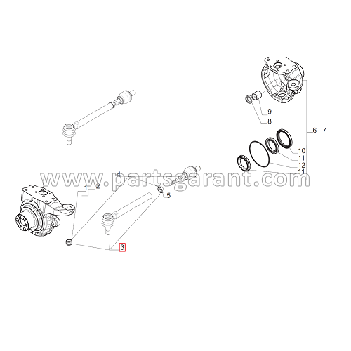 Steering rod assembly