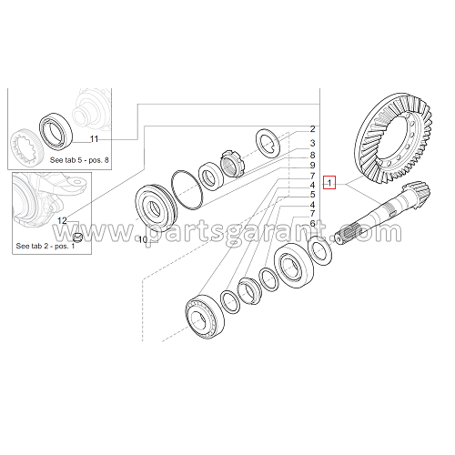 Ring and pinion set