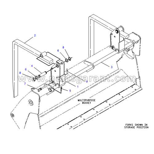 Caterpillar 432D fork set