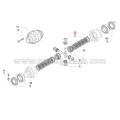 Intermediate differential disc