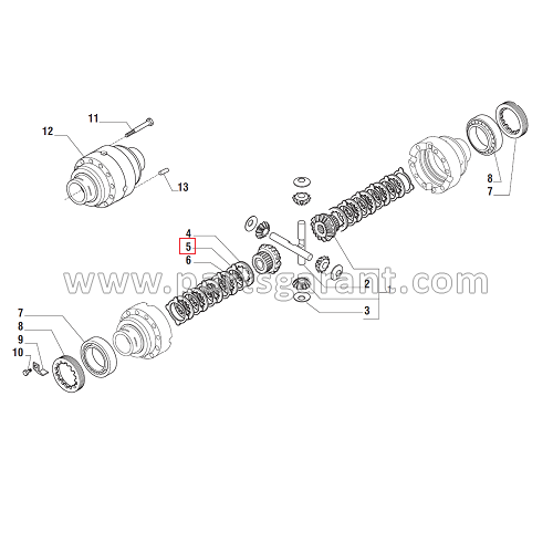 Intermediate differential disc