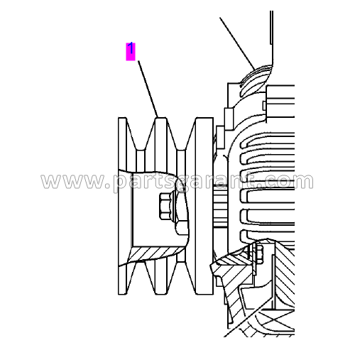 Caterpillar 432D Alternator Pulley