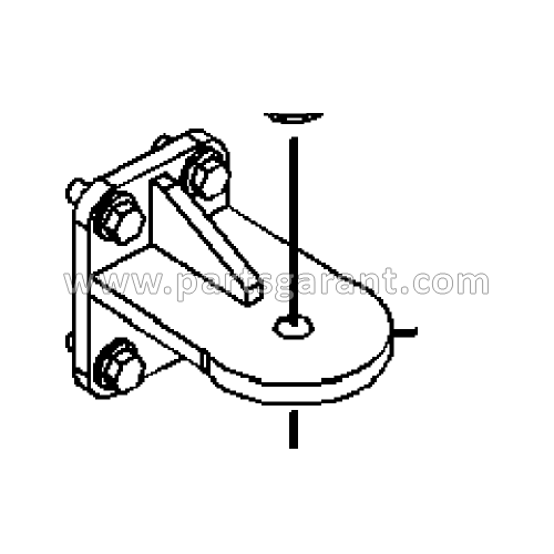 Transmission mount bracket right Caterpillar 432D