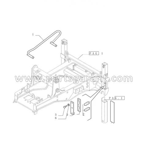 Outrigger guides NEW HOLLAND