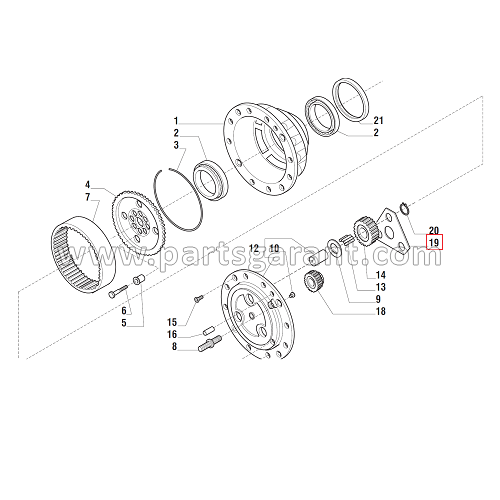 Triangular thrust washer