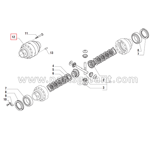 Differential housing