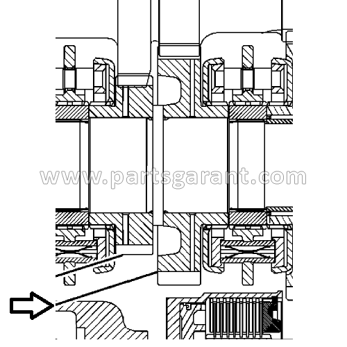 Gear (37 teeth) Caterpillar 432D