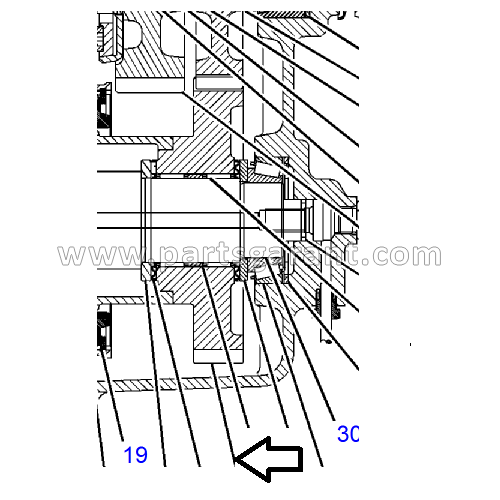 Gear (36 teeth) Caterpillar 432D