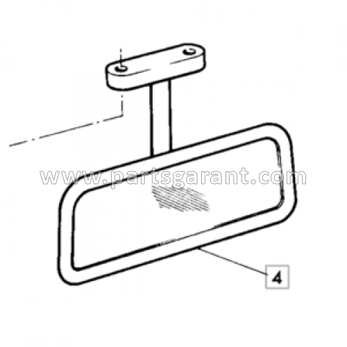 Rear view mirror JCB 3CX